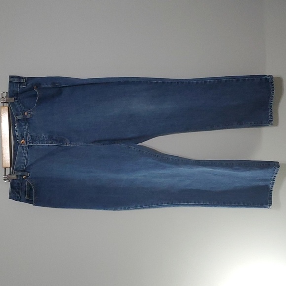 Lands' End jeans women's size 18 blue straight leg fit 3 - Picture 1 of 16